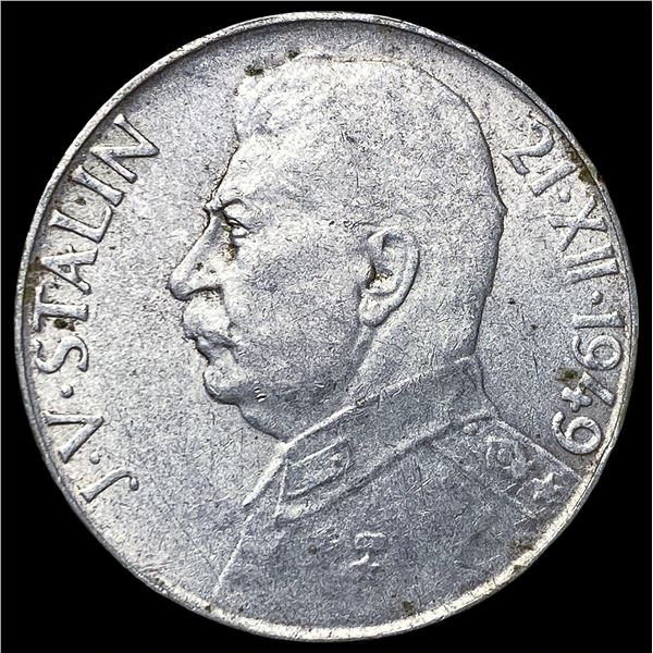 1949 Czechoslovakia .1608oz 50 Korun CLOSELY  UNCIRCULATED