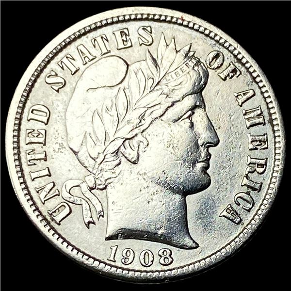 1908-S Silver Barber Dime CLOSELY  UNCIRCULATED