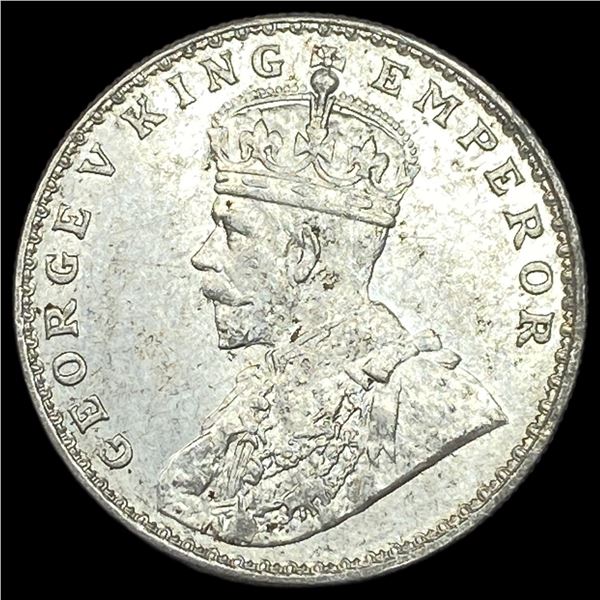 1919 British-India Silver Rupee UNCIRCULATED