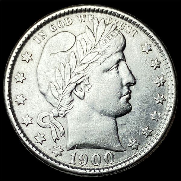 1900-O Barber Silver Quarter CLOSELY  UNCIRCULATED