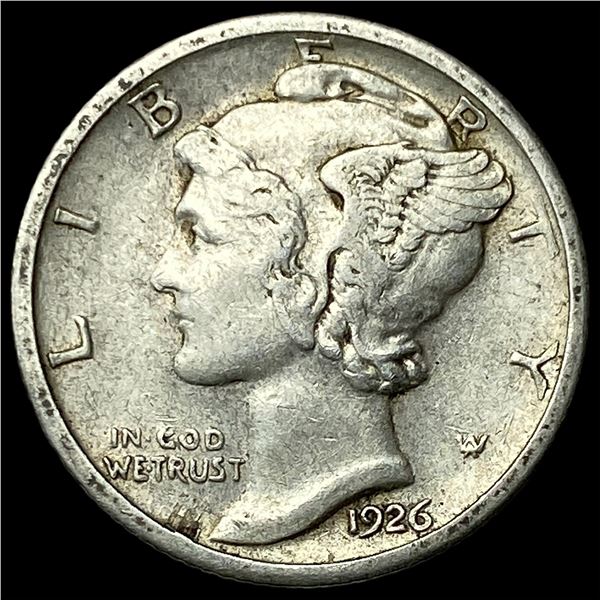 1926-S Silver Mercury Dime NEARLY  UNCIRCULATED