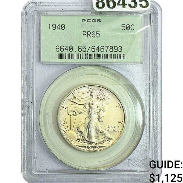 1940 Walking Liberty Half Dollar PCGS PR65