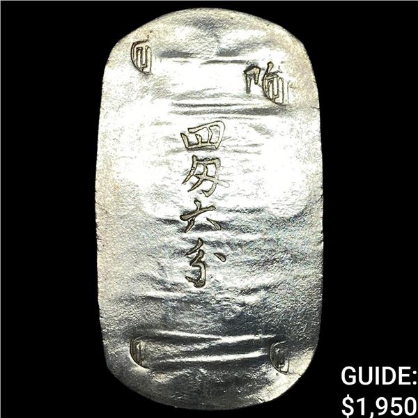 1863 Japan Silver 4 Monn CHOICE AU