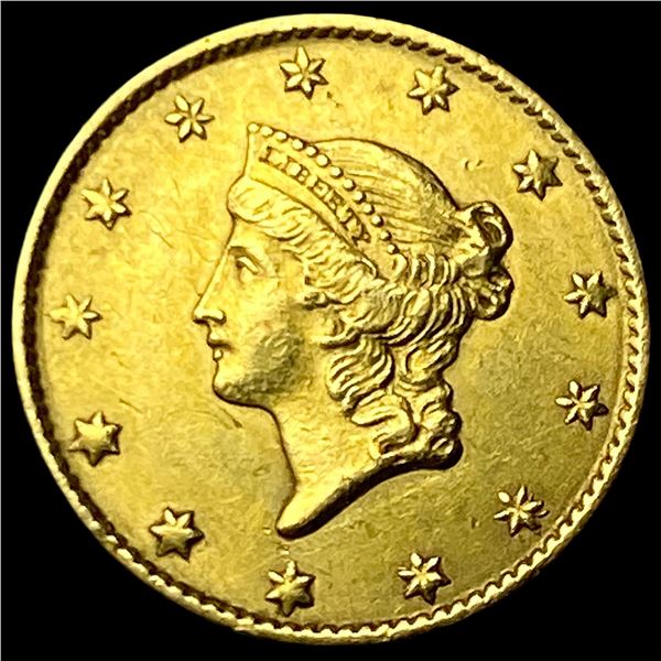 1849 Gold $1 Liberty Head Type 1 CLOSELY  UNCIRCULATED