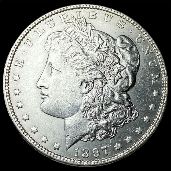1897 Silver Morgan Dollar CLOSELY  UNCIRCULATED