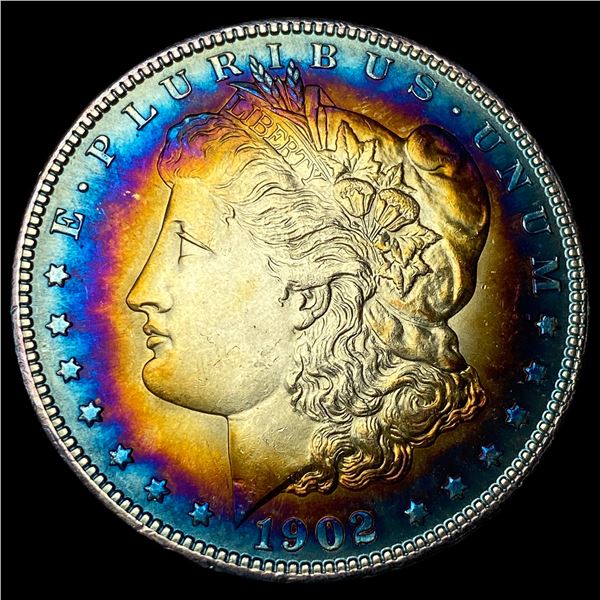 1902-O Toned Morgan Silver Dollar  UNCIRCULATED