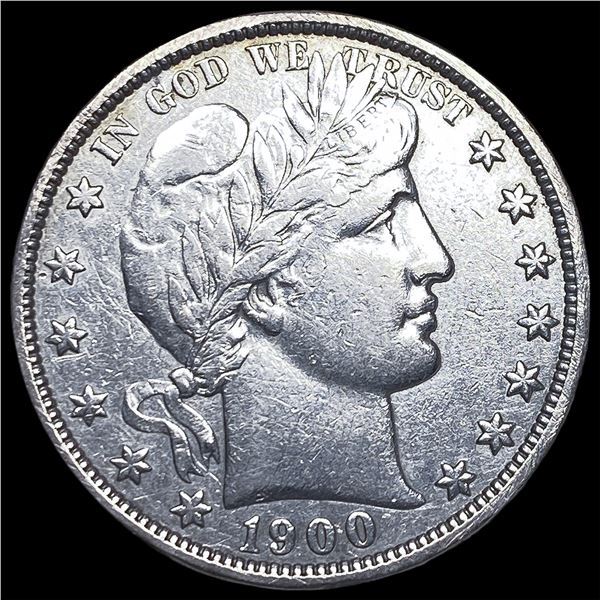 1900-O Silver Barber Half Dollar NEARLY   UNCIRCULATED