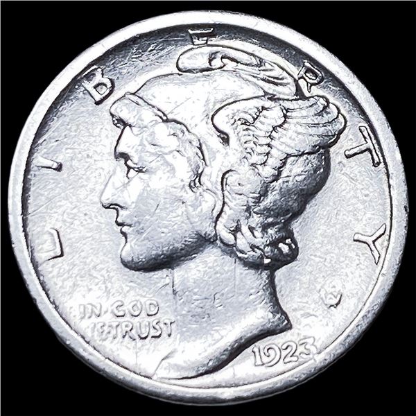 1923-S Silver Mercury Dime CLOSELY   UNCIRCULATED