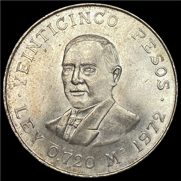 1972 Mexico Silver 25 Pesos UNCIRCULATED