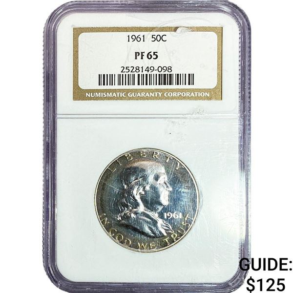 1961 Franklin Half Dollar NGC PF65