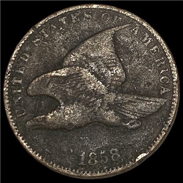 1858 Copper-Nickel Flying Eagle Cent HIGH   GRADE