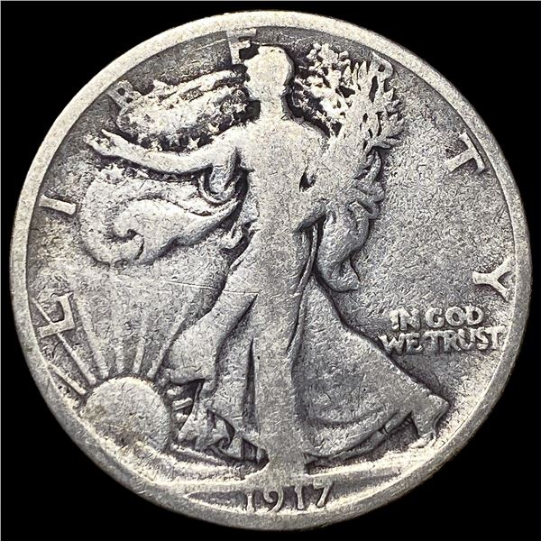 1917-S Silver Walking Liberty Half Dollar   LIGHTLY CIRCULATED