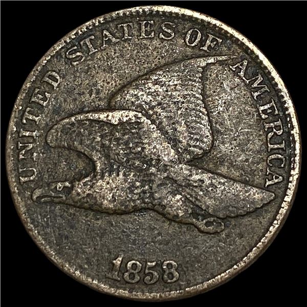 1858 Copper-Nickel Flying Eagle Cent HIGH   GRADE