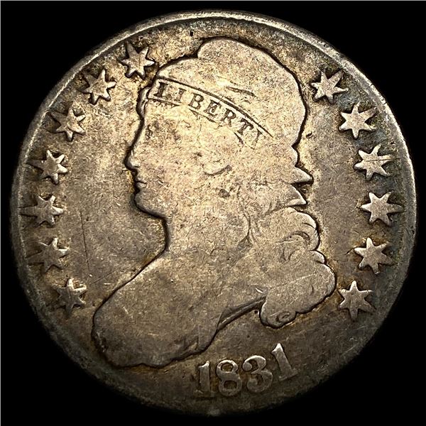 1831 Capped Bust Half Dollar NICELY   CIRCULATED
