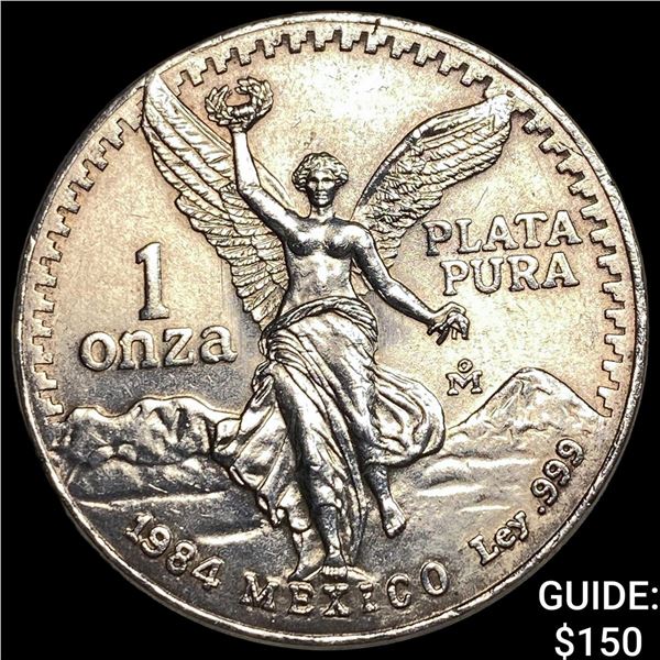 1984 Mexico Silver 1 Oz Libertad GEM BU