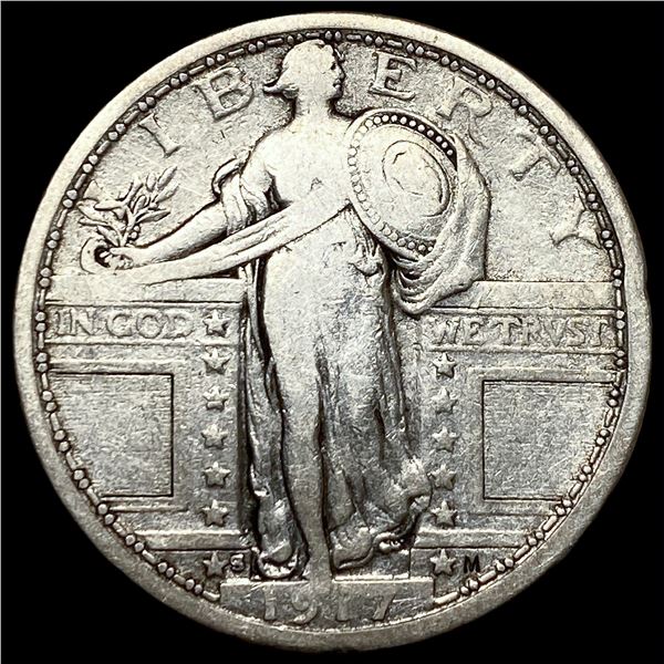 1917-S Type 1 Standing Liberty Quarter   LIGHTLY CIRCULATED