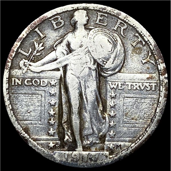 1917-S Type 2 Standing Liberty Quarter   LIGHTLY CIRCULATED