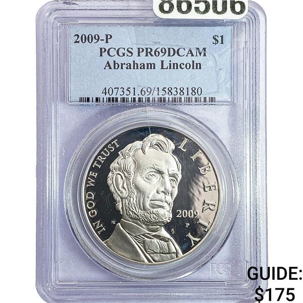 2009 $1 Abraham Lincoln PCGS PR69 DCAM