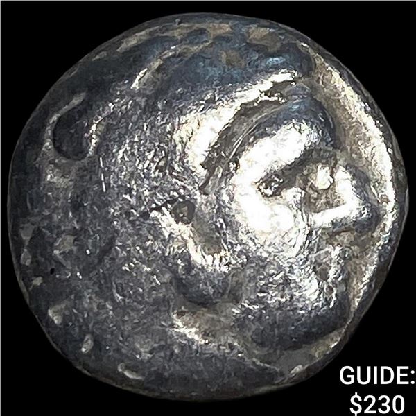 Macedonian Kingdom Type of Alexander III 4th  Century BC Silver Drachm NEARLY UNCIRCULATED
