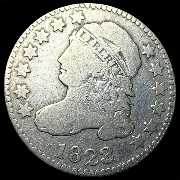 1823/2 Lg ES Silver Capped Bust Dime NICELY CIRCULATED