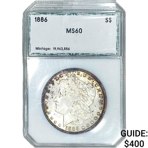 1886 Morgan Silver Dollar PCI MS60