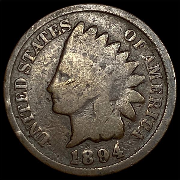 1894/94 Indian Head Cent NICELY CIRCULATED