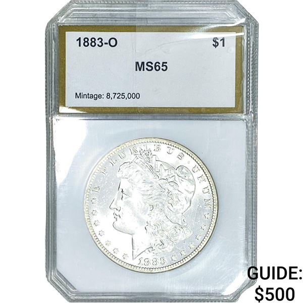 1883-O Morgan Silver Dollar PCI MS65