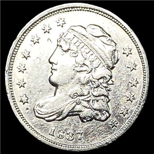 1837 Capped Bust Half Dime NEARLY   UNCIRCULATED