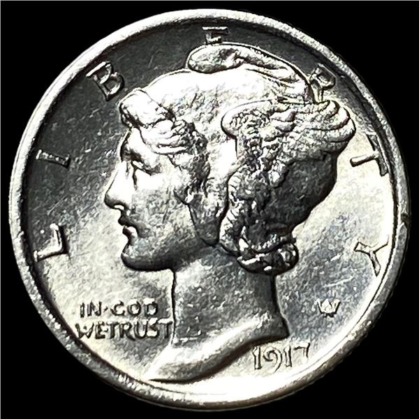 1917-D Silver Mercury Dime UNCIRCULATED