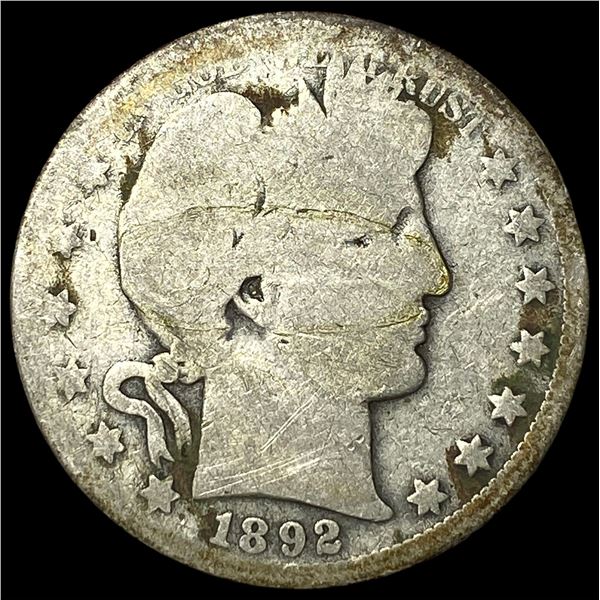1892-O Silver Barber Half Dollar NICELY   CIRCULATED