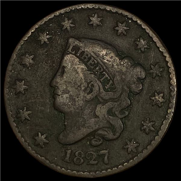 1827 Coronet Head Large Cent NICELY   CIRCULATED