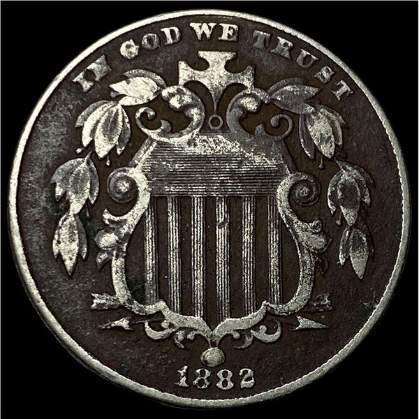 1882 Shield Nickel LIGHTLY CIRCULATED