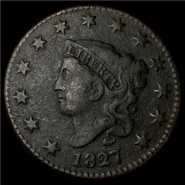 1827 Large Cent LIGHTLY CIRCULATED