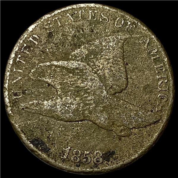 1858 Copper-Nickel Flying Eagle Cent NICELY   CIRCULATED