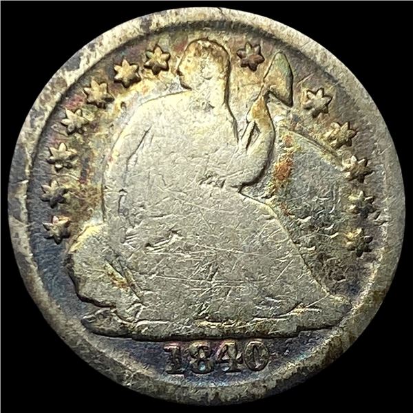 1840-O Silver Seated Liberty Half Dime NICELY   CIRCULATED