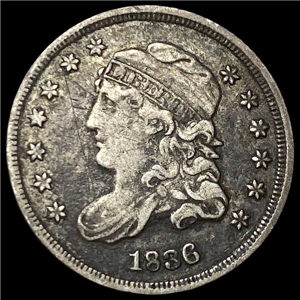 1836 Silver Capped Bust Half Dime NEARLY   UNCIRCULATED