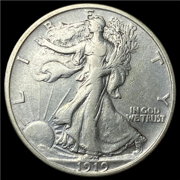 1919 Silver Walking Liberty Half Dollar   NEARLY UNCIRCULATED