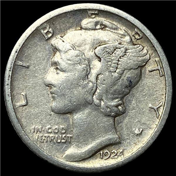 1924-S Silver Mercury Dime NEARLY   UNCIRCULATED