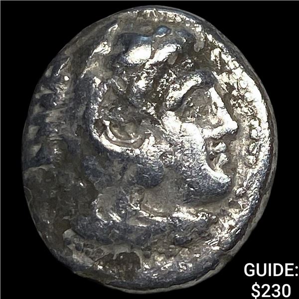 Macedonian Kingdom Type of Alexander III 4th  Century BC Silver Drachm NEARLY UNCIRCULATED