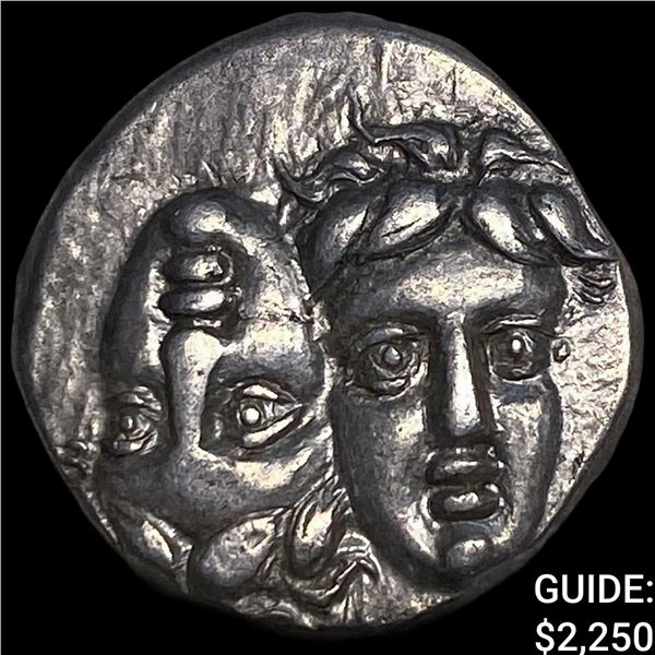 Ancient Greece Moesia, Istros 4th Century BC  Silver Drachm CLOSELY UNCIRCULATED
