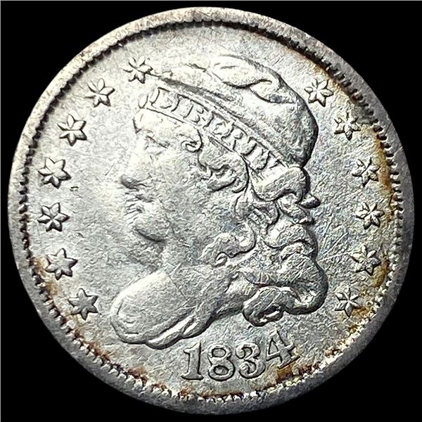 1834 Capped Bust Silver Half Dime LIGHTLY   CIRCULATED