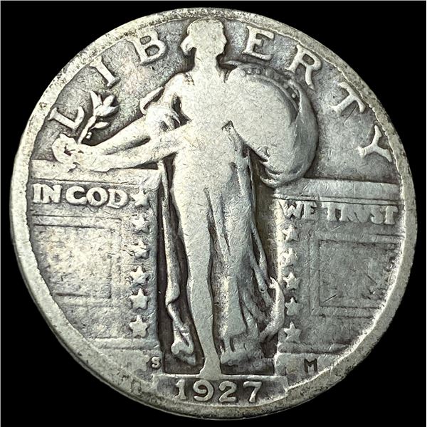 1927-S Silver Standing Liberty Quarter NICELY   CIRCULATED