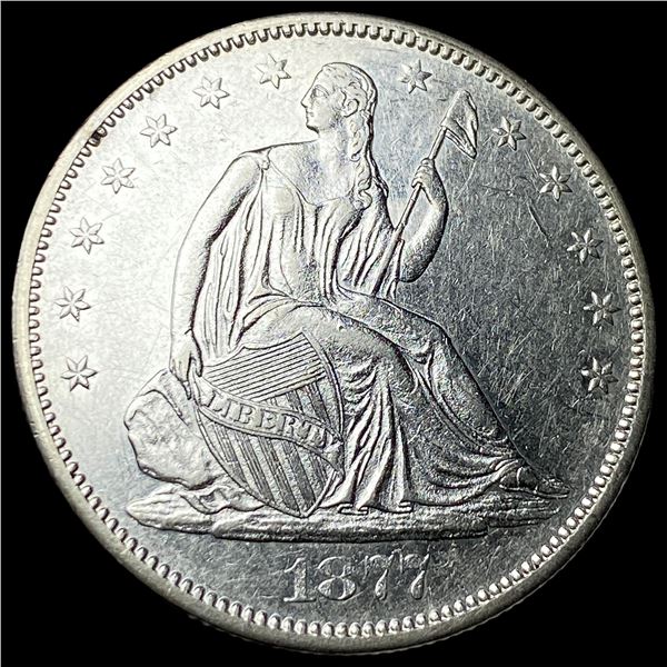 1877-S Silver Half Dollar CLOSELY   UNCIRCULATED