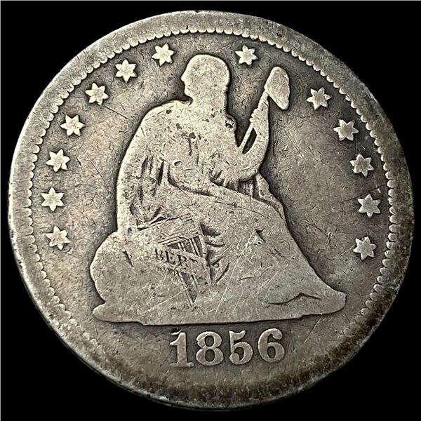1856 Seated Liberty Quarter NICELY CIRCULATED