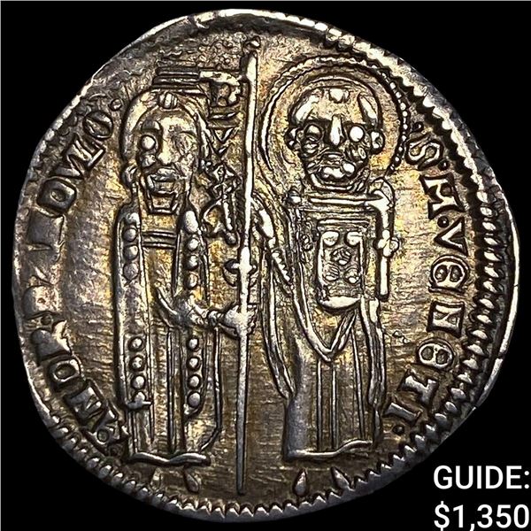 Medieval Venice 1342-1354 Silver Grosso  CHOICE AU