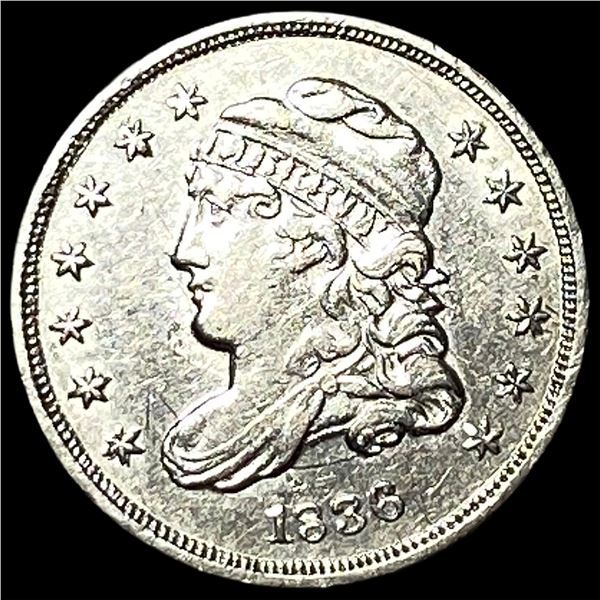 1836 Silver Capped Bust Half Dime CLOSELY   UNCIRCULATED