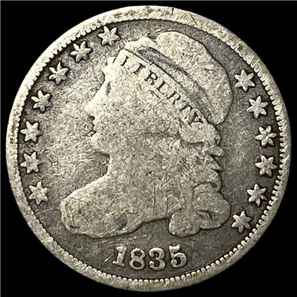 1835 Capped Bust Silver Half Dime NICELY   CIRCULATED