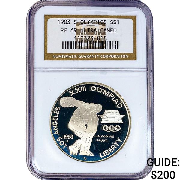 1983-S $1 Sliver Olympics NGC PF69 Ultra  Cameo