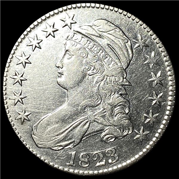 1823 Capped Bust Half Dollar CLOSELY   UNCIRCULATED