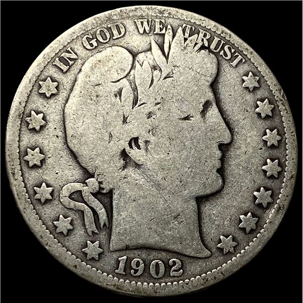 1902-O Silver Barber Half Dollar NICELY   CIRCULATED